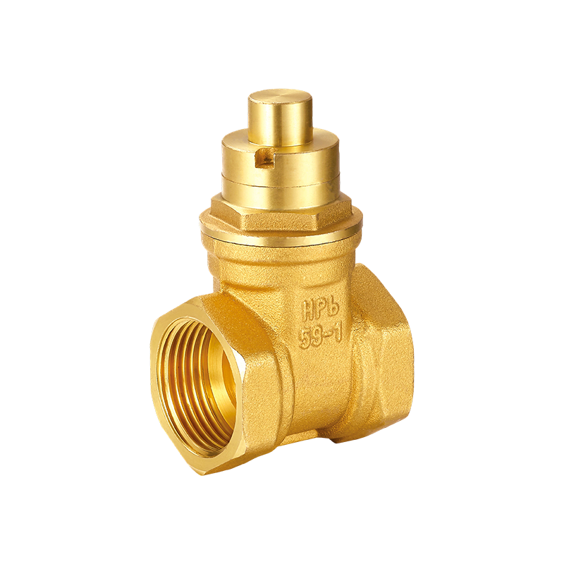 Van cổng đồng thau có khóa từ YH-101