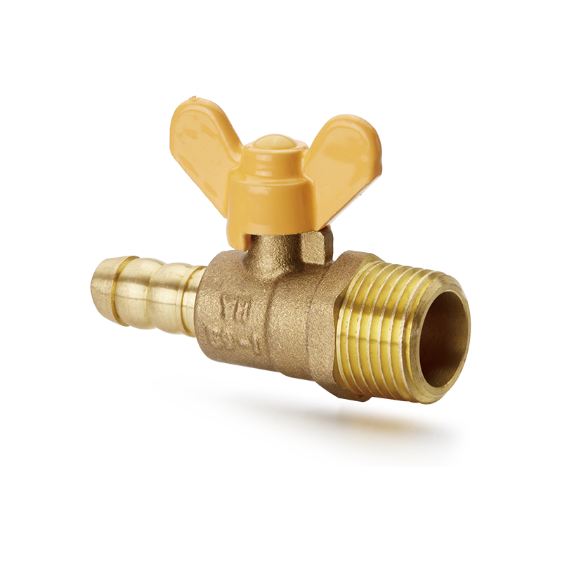 Van bi đồng thau YH-207 có tay cầm bướm (Đầu nối M/ống)
